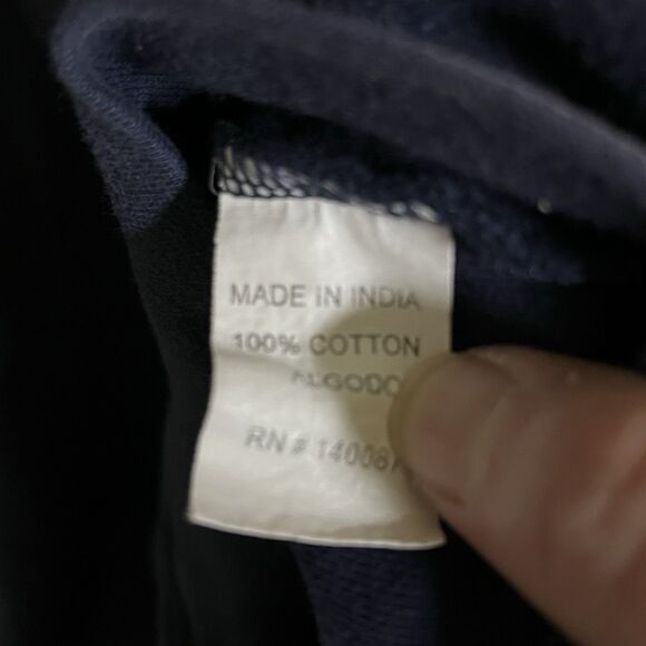 Bobby Jones Sweater Men XXL 2X Navy Blue Cotton Long Sleeve 1/4 Zip Pullover - Picture 5 of 9